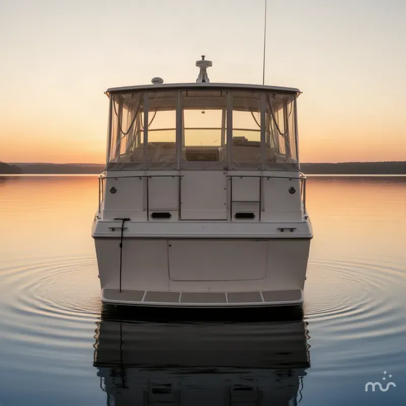 Slide: The Image of Carver Yachts 4207 Aft Cabin Motor Yacht 1987 - 2