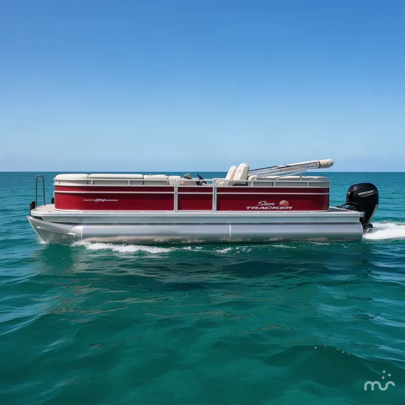 Slide: The Image of Sun Tracker Party Barge 24 DLX 2025 - 2