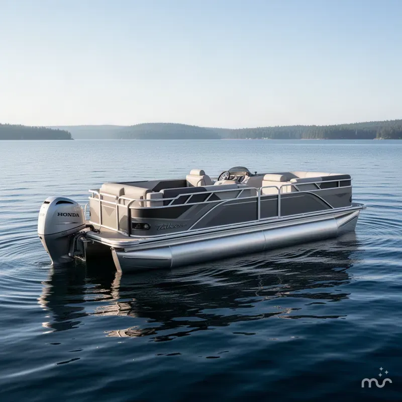 Slide: The Image of Tahoe Sport 2380 Cruise Rear Bench (CRB) & Honda 4-Stroke EFI 2026 - 2