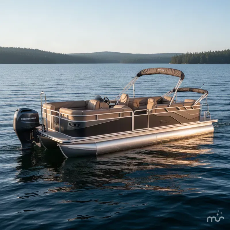 Slide: The Image of Tahoe Sport 2380 Quad Lounge & Honda 4-Stroke EFI 2027 - 2