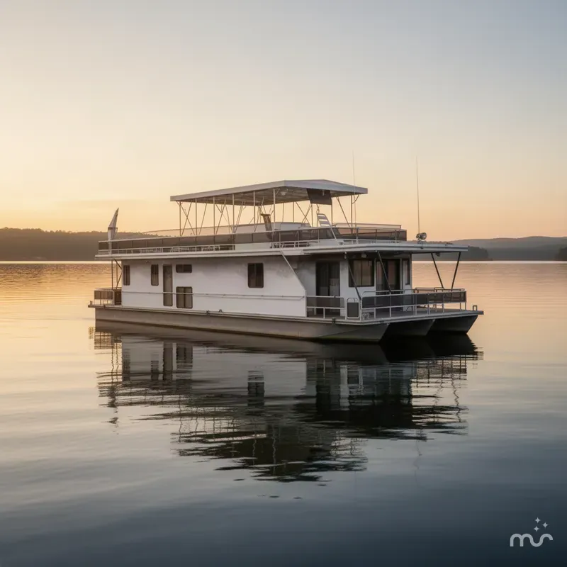 Slide: The Image of Stardust Cruisers 18 x 65 Houseboat 1995 - 2