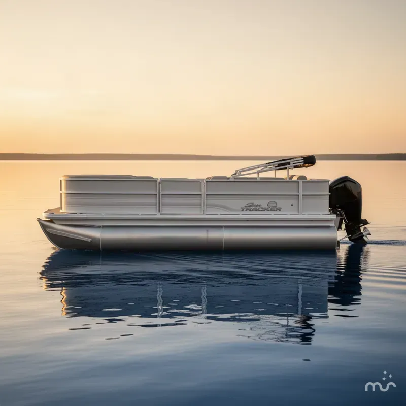 Slide: The Image of Sun Tracker Party Barge 18 DLX 2027 - 1