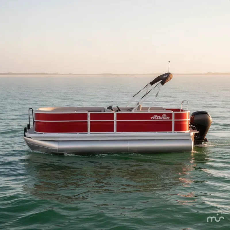 Slide: The Image of Sun Tracker Party Barge 18 DLX 2027 - 1