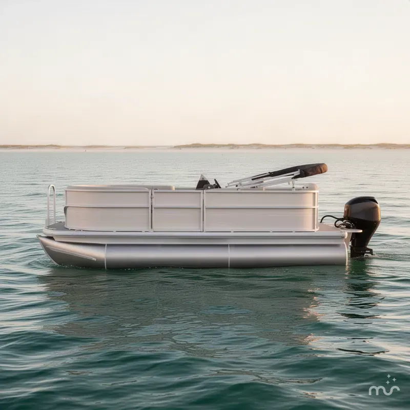 Slide: The Image of Sun Tracker Party Barge 16 DLX 2027 - 1