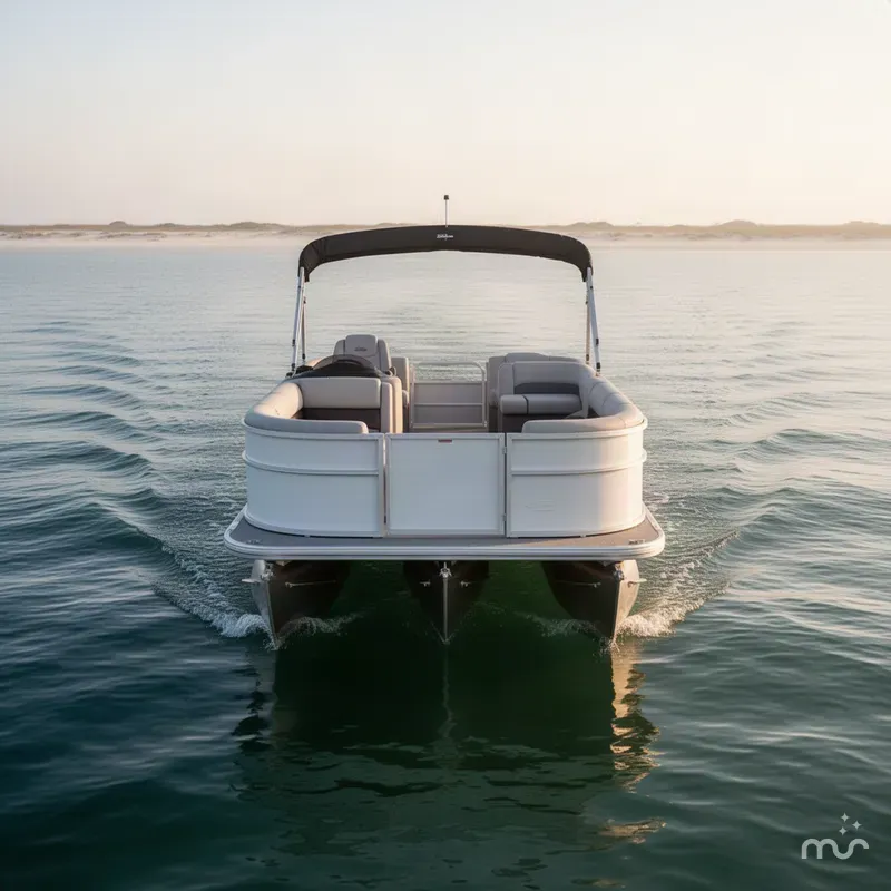 Slide: The Image of Sun Tracker Party Barge 16 DLX 2027 - 2