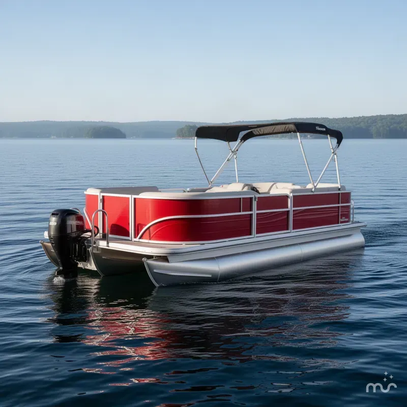 Slide: The Image of Sun Tracker Party Barge 16 DLX 2027 - 1