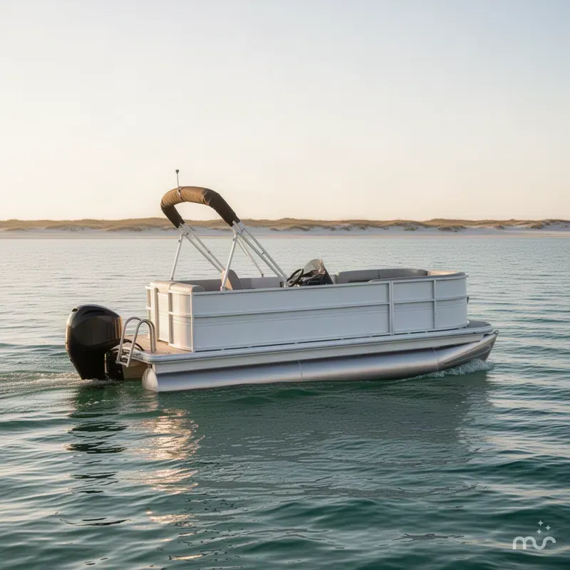 Slide: The Image of Sun Tracker Party Barge 16 DLX 2027 - 4