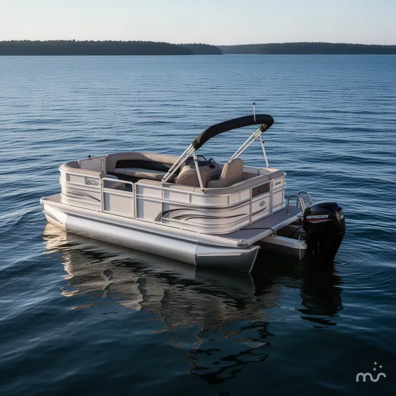 Slide: The Image of Sun Tracker Party Barge 16 DLX 2027 - 4