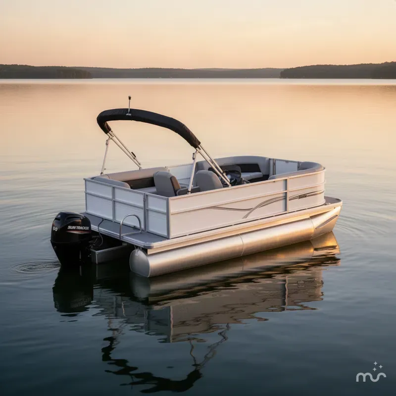 The Image of Sun Tracker Party Barge 16 DLX 2027 - 0