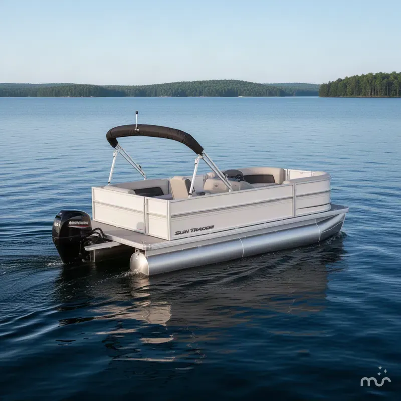 The Image of Sun Tracker Party Barge 16 DLX 2027 - 0