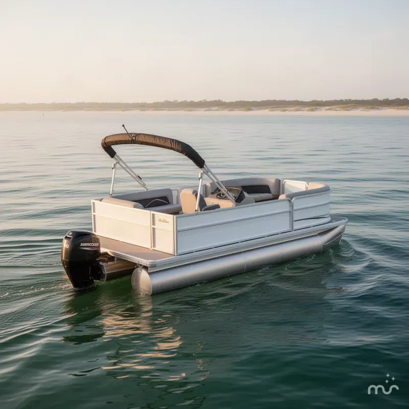 The Image of Sun Tracker Party Barge 16 DLX 2027 - 0
