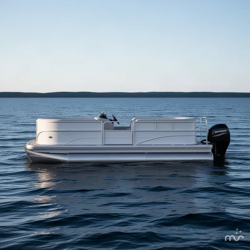 Slide: The Image of Sun Tracker Party Barge 16 DLX 2027 - 1
