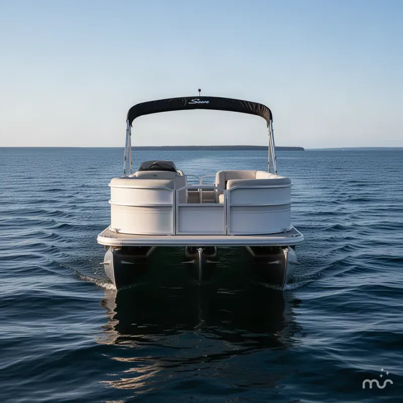 Slide: The Image of Sun Tracker Party Barge 16 DLX 2027 - 2