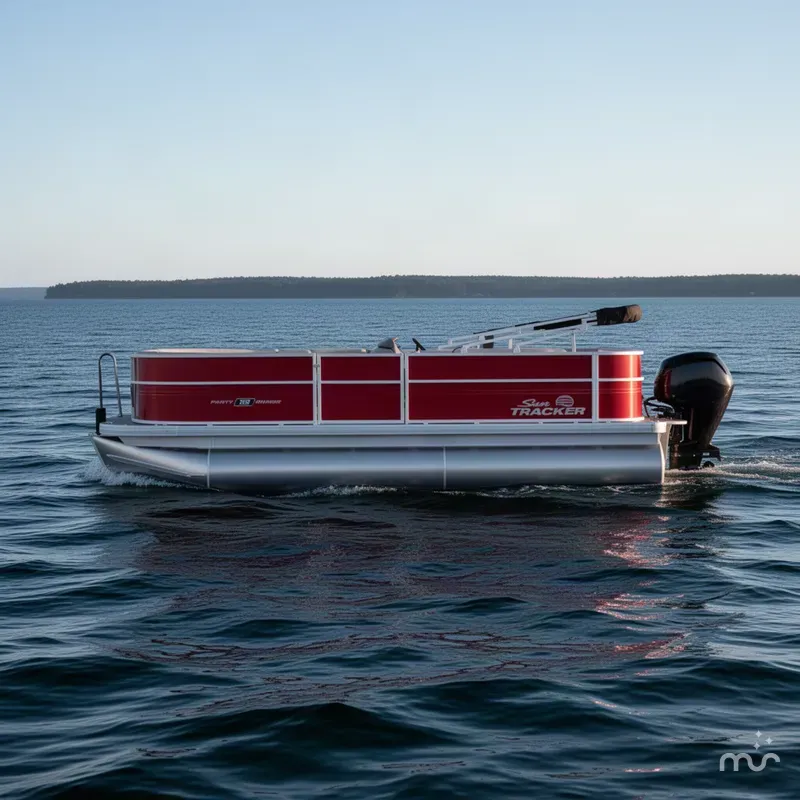 Slide: The Image of Sun Tracker Party Barge 18 DLX 2027 - 1