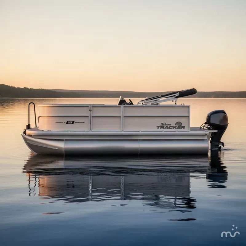 Slide: The Image of Sun Tracker Party Barge 16 DLX 2027 - 1