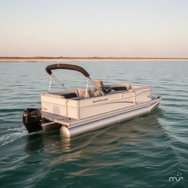 The Image of Sun Tracker Party Barge 16 DLX 2027 - 0