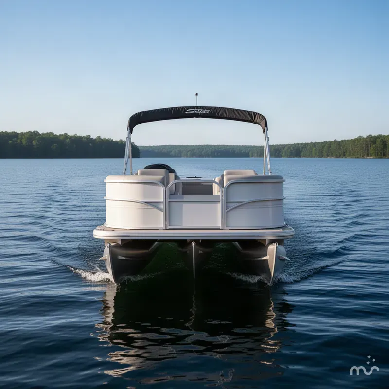Slide: The Image of Sun Tracker Party Barge 16 DLX 2027 - 2