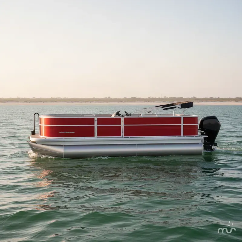 Slide: The Image of Sun Tracker Party Barge 18 DLX 2027 - 1
