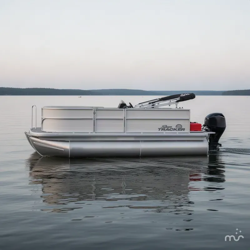 Slide: The Image of Sun Tracker Party Barge 16 DLX 2027 - 1