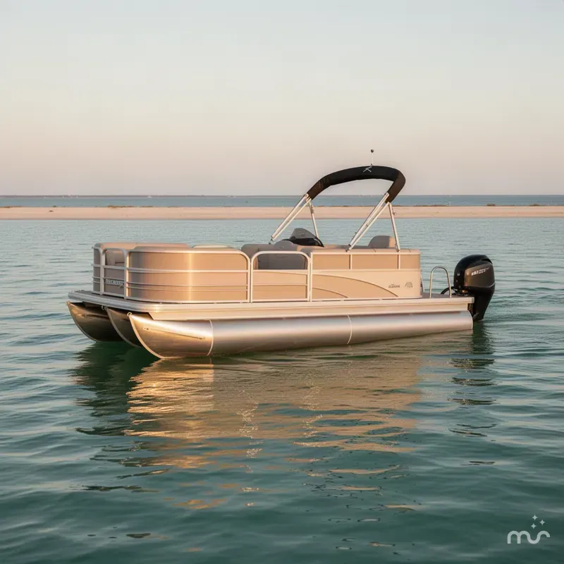 Slide: The Image of Sun Tracker Party Barge 16 DLX 2027 - 4