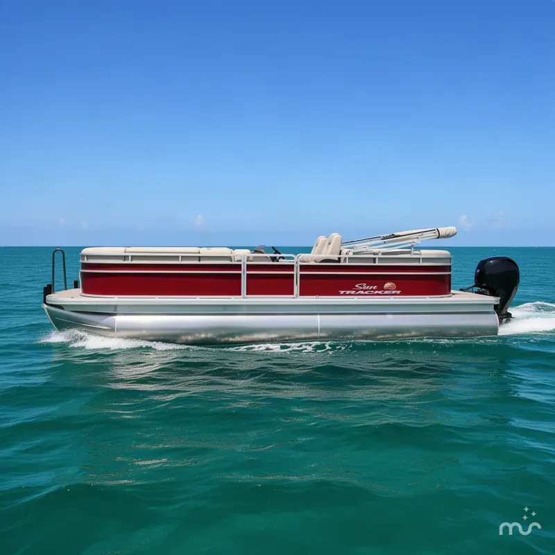 Slide: The Image of Sun Tracker Party Barge 24 DLX 2025 - 1