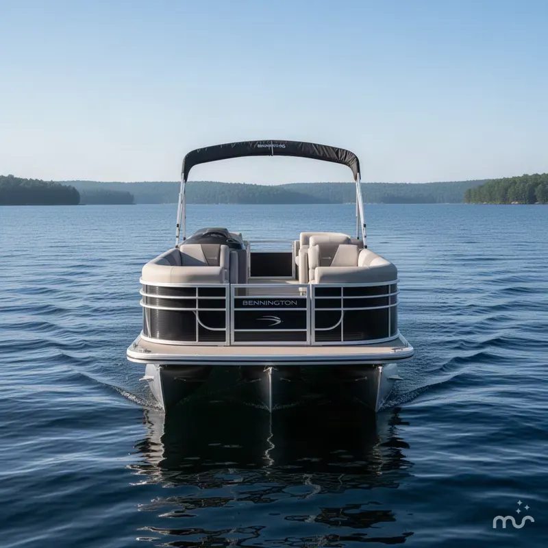 Slide: The Image of Bennington S-One Quad Bench 22 S1SR Tritoon 2027 - 1
