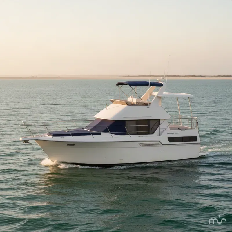 Slide: The Image of Carver Yachts 350 Aft Cabin Motor Yacht 1994 - 1
