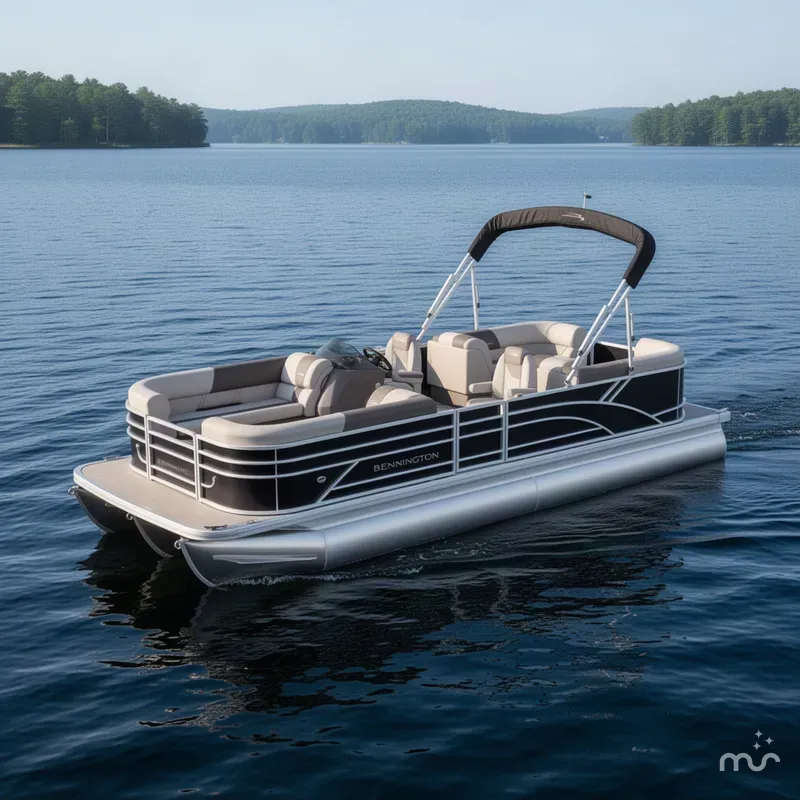 Slide: The Image of Bennington S-One Quad Bench 22 S1SR Tritoon 2027 - 1