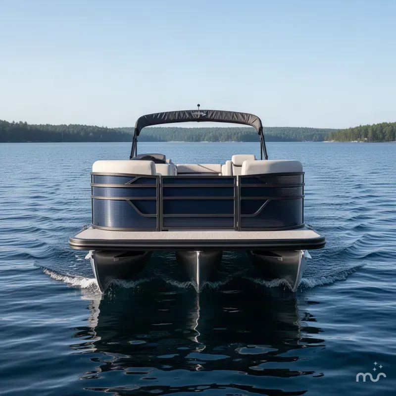 Slide: The Image of Bennington S-One Quad Bench 22 S1SR Tritoon 2027 - 2