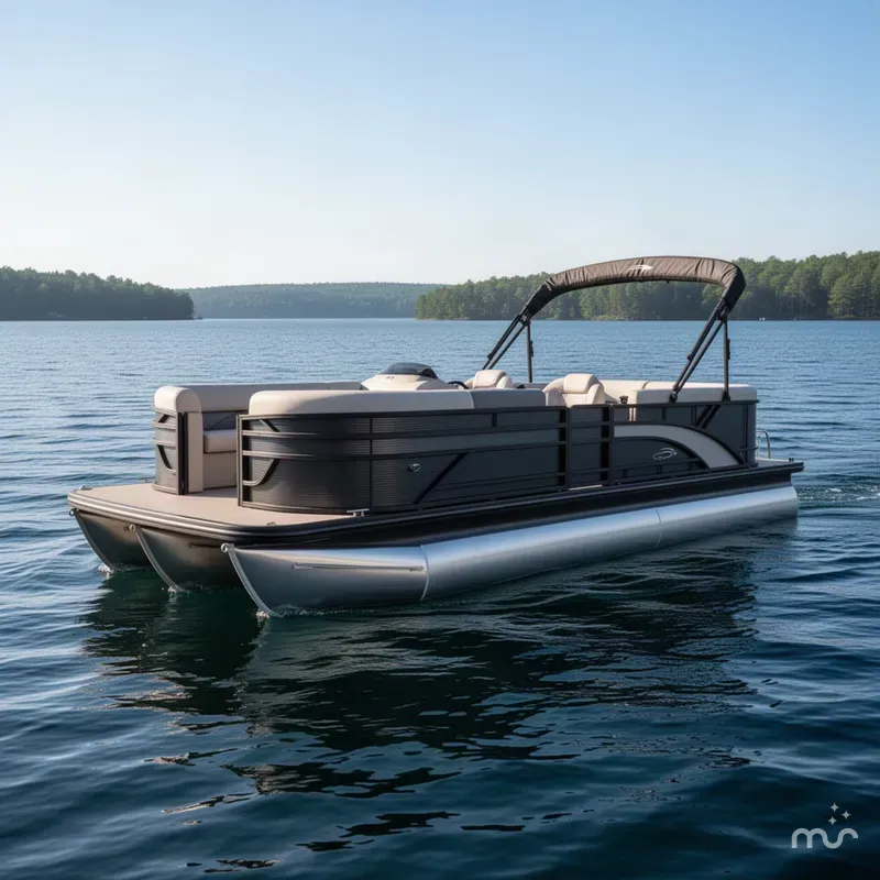 Slide: The Image of Bennington S-One Quad Bench 22 S1SR Tritoon 2027 - 2