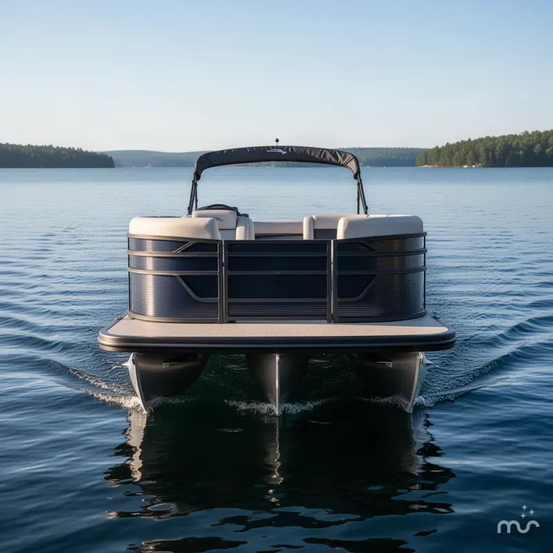 Slide: The Image of Bennington S-One Quad Bench 22 S1SR Tritoon 2027 - 2