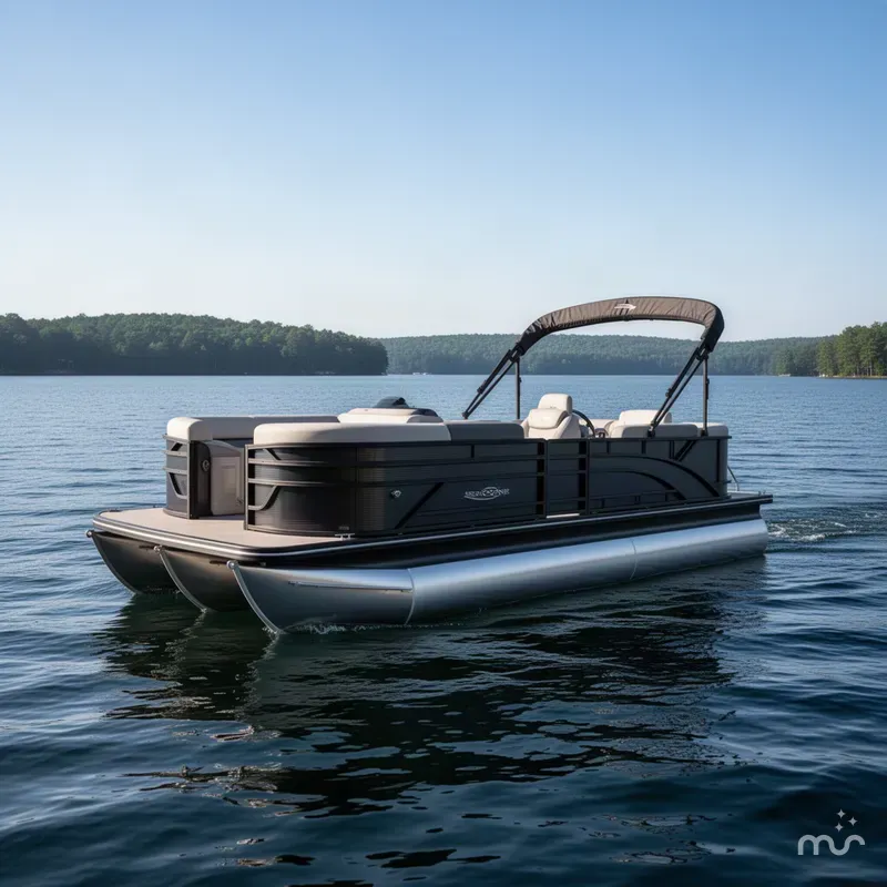 Slide: The Image of Bennington S-One Quad Bench 22 S1SR Tritoon 2027 - 2