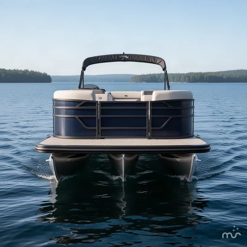 Slide: The Image of Bennington S-One Quad Bench 22 S1SR Tritoon 2027 - 2
