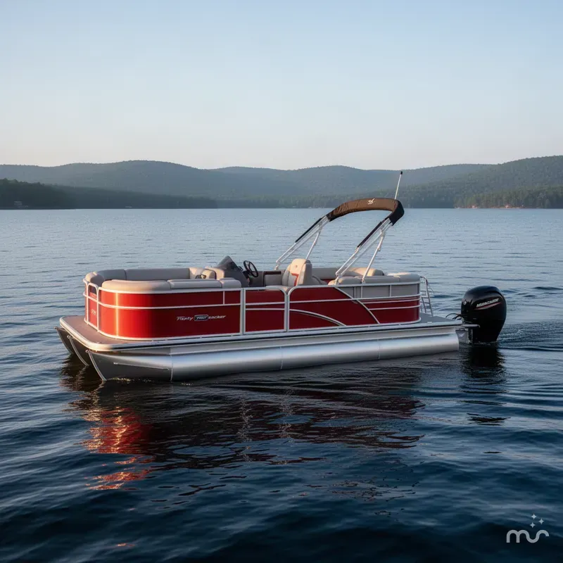 Slide: The Image of Sun Tracker Party Barge 22 DLX 2027 - 2