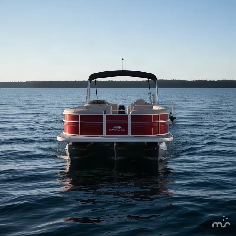 Slide: The Image of Sun Tracker Party Barge 22 DLX 2027 - 1