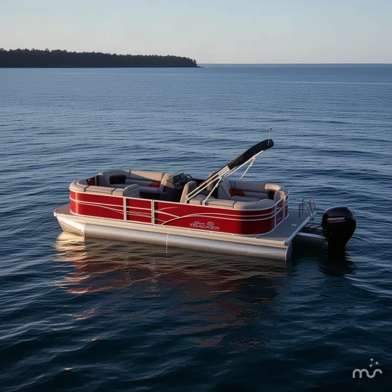 Slide: The Image of Sun Tracker Party Barge 22 DLX 2027 - 2