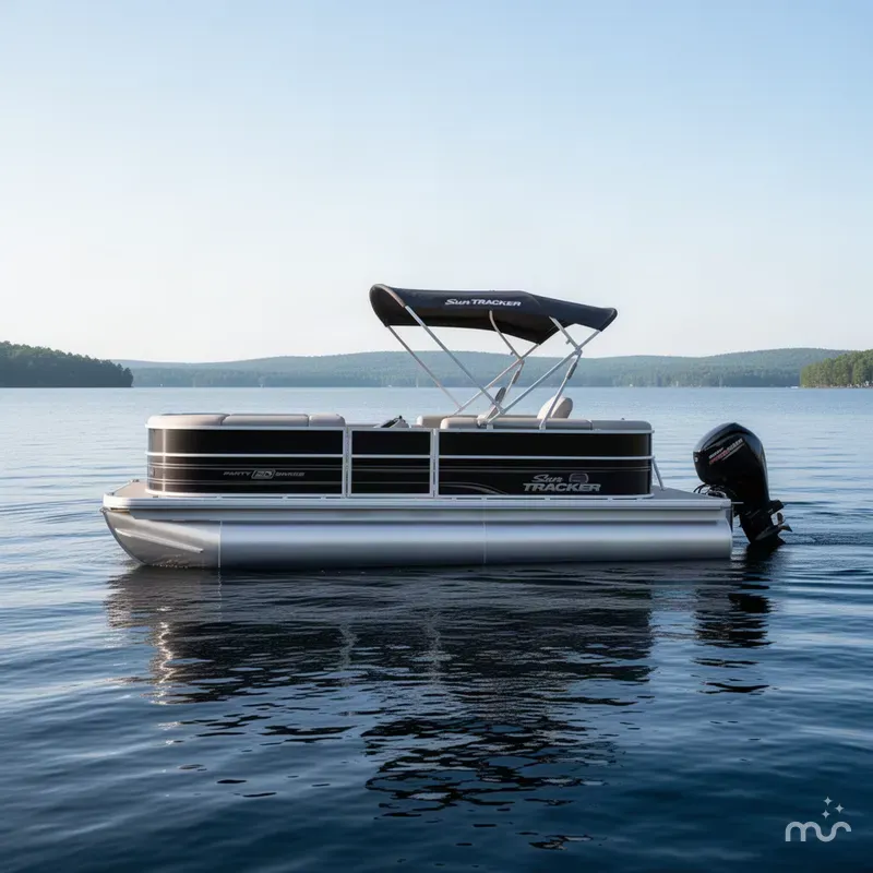 Slide: The Image of Sun Tracker Party Barge 20 DLX 2027 - 2