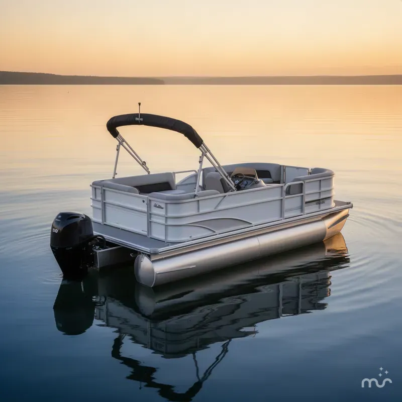 The Image of Sun Tracker Party Barge 16 DLX 2027 - 0