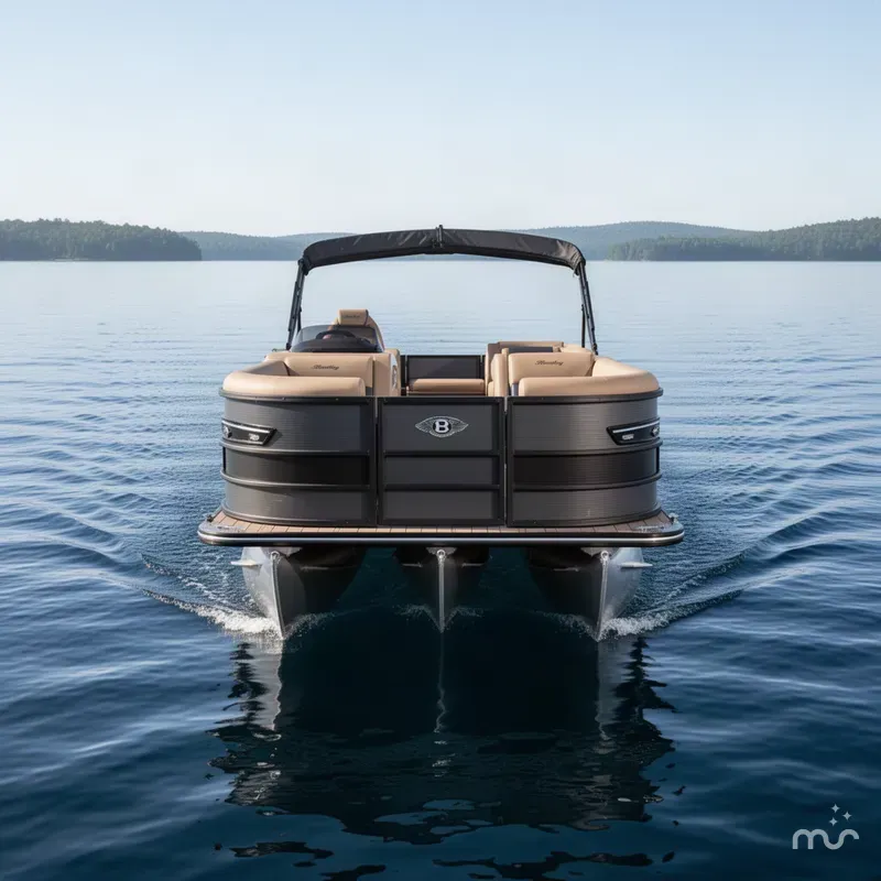 Slide: The Image of Bentley Pontoons Elite 223 Swingback Tritoon 2027 - 1