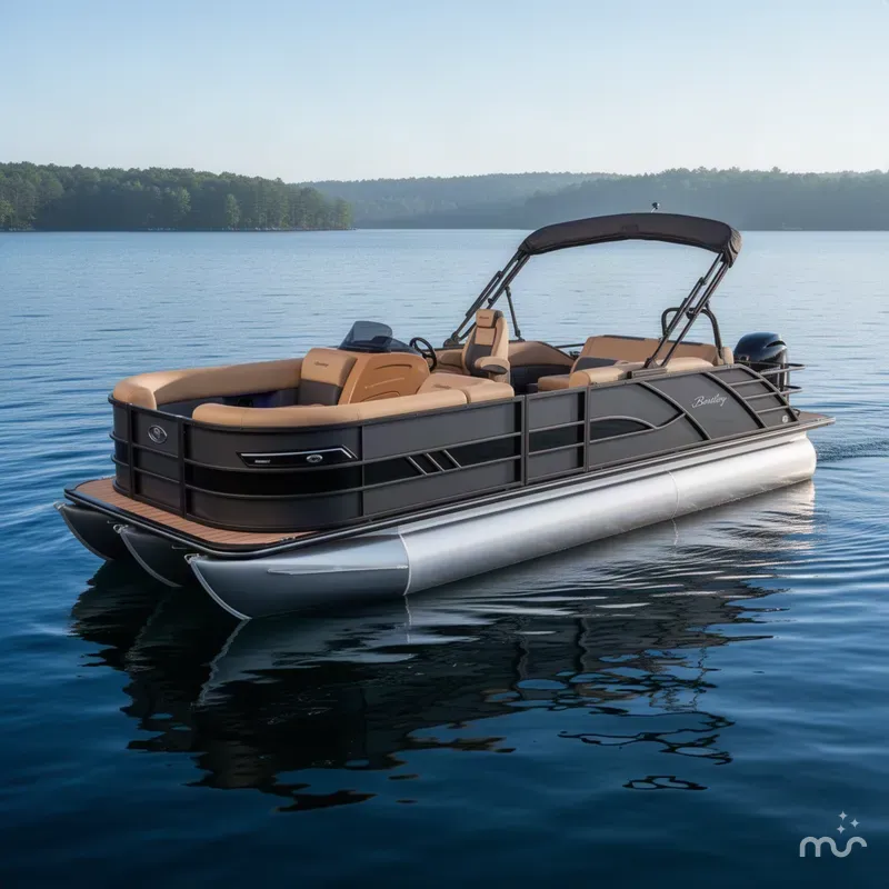 Slide: The Image of Bentley Pontoons Elite 223 Swingback Tritoon 2027 - 2