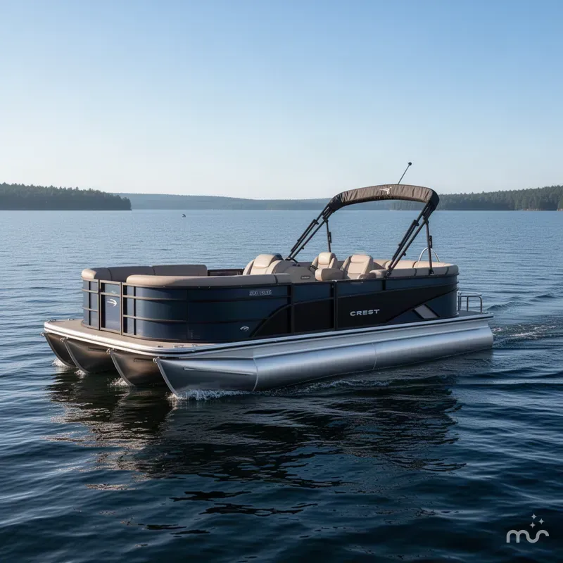 The Image of Crest Classic 200 SLC Pontoon 2025 - 0