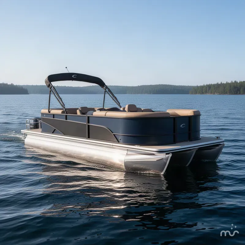 Slide: The Image of Crest Classic 200 SLC Pontoon 2025 - 1