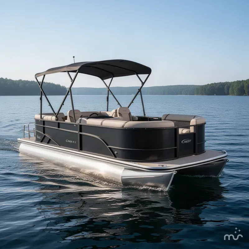 The Image of Crest Classic 200 SLC Pontoon 2025 - 0