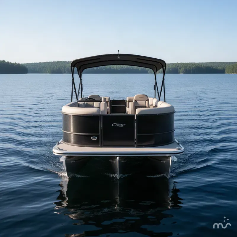 Slide: The Image of Crest Classic 200 SLC Pontoon 2025 - 2