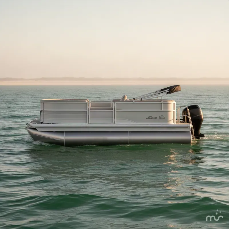 Slide: The Image of Sun Tracker Party Barge 16 DLX 2027 - 2