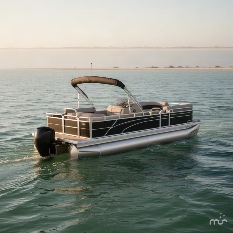 The Image of Sun Tracker Party Barge 22 RF DLX 2027 - 0