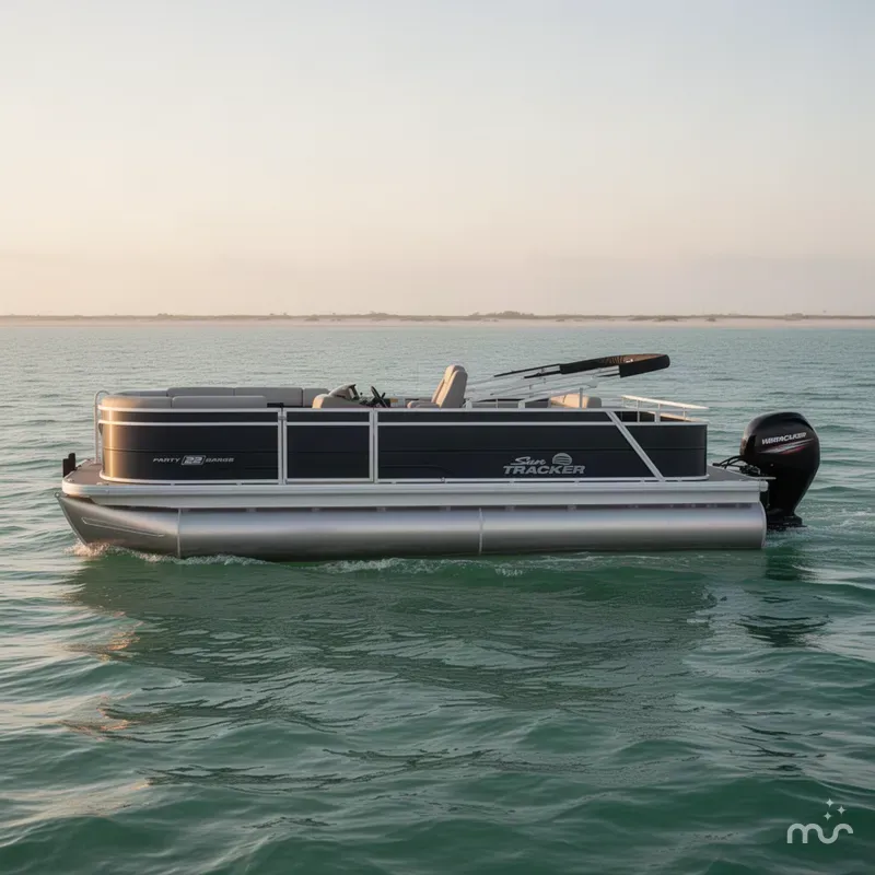 Slide: The Image of Sun Tracker Party Barge 22 RF DLX 2027 - 1