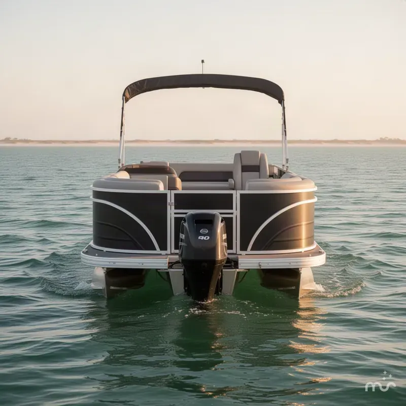 Slide: The Image of Sun Tracker Party Barge 22 RF DLX 2027 - 2
