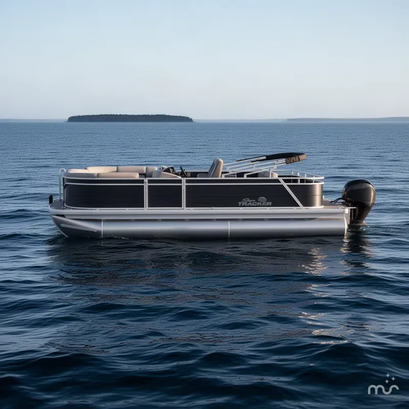 The Image of Sun Tracker Party Barge 22 RF DLX 2027 - 0