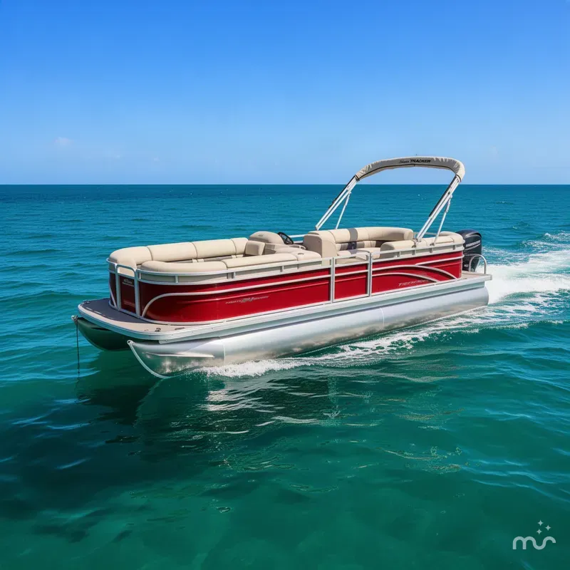 Slide: The Image of Sun Tracker Party Barge 24 DLX 2024 - 2